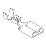 Molex 35718 Silver Uninsulated Female Spade Connector, Quick Disconnect, 4.75 x 0.51mm Tab Size [35718-0910]; 683-652