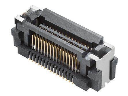 Molex 203956 Series Vertical Surface PCB Header, 30 Contact(s), 0.4 mm Pitch, 2 Row(s), Shrouded [203956-0301]; 683-675
