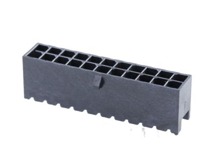 Molex 42002 Series Vertical Through Hole PCB Header, 4 Contact(s), 6.35 mm Pitch, 1 Row(s), Shrouded [206832-2201]; 683-681