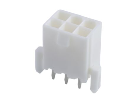Molex 5566 Series Vertical PCB PCB Header, 6 Contact(s), 4.2 mm Pitch, 2 Row(s), Shrouded [39-29-9069]; 683-700