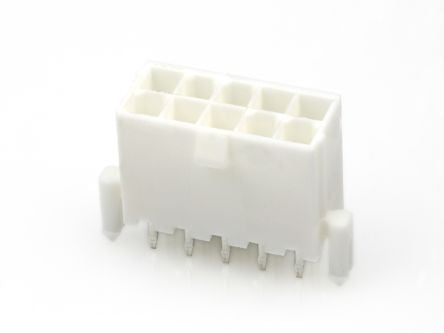 Molex 5566 Series Vertical PCB PCB Header, 10 Contact(s), 4.2 mm Pitch, 2 Row(s), Shrouded [39-29-9107]; 683-701