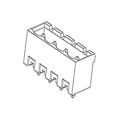 Molex 39521 Series Vertical PCB PCB Header, 12 Contact(s), 5 mm Pitch, 1 Row(s), Shrouded [39521-1012]; 683-713