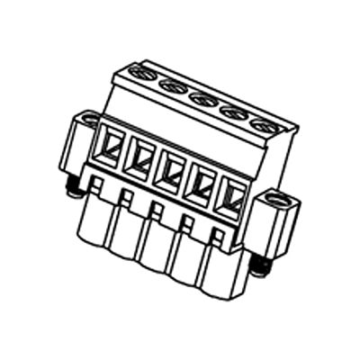 Molex, 5.08mm Pitch, 39537, 6 Way, Horizontal, Pluggable Terminal Block, Plug, Cable Mount, Screw Termination, [39537-3006]; 683-714