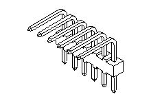 Molex 4094 Series Right Angle PCB PCB Header, 11 Contact(s), 2.54 mm Pitch, 1 Row(s), Unshrouded [22-12-2111]; 683-733