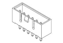 Molex 35313 Series Vertical PCB PCB Header, 8 Contact(s), 3.96 mm Pitch, 1 Row(s), Shrouded [35313-0860]; 683-786