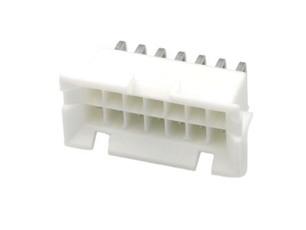 Molex 42404 Series Right Angle PCB PCB Header, 14 Contact(s), 4.2 mm Pitch, 2 Row(s), Shrouded [15-24-9144]; 683-804