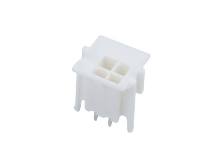 Molex 42440 Series Vertical PCB PCB Header, 4 Contact(s), 4.2 mm Pitch, 2 Row(s), Shrouded [15-28-6042]; 683-810