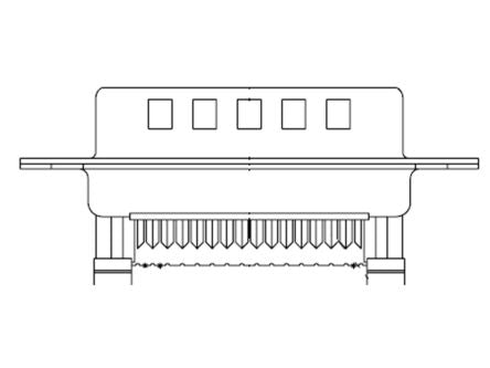 FCT from Molex 1731 37 Way Panel Mount D-sub Connector Plug, 2.84mm Pitch, with Thread [173109-0329]; 683-844