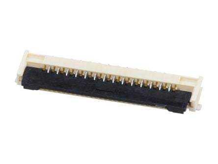 Molex, 2005, 200528-0141 1mm Pitch 14 Way Right Angle FPC Connector, Bottom Contact [200528-0141]; 683-851