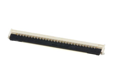 Molex, 2005, 200528-0281 1mm Pitch 28 Way Right Angle FPC Connector, Bottom Contact [200528-0281]; 683-853