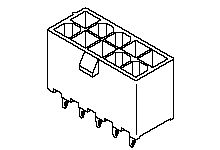 Molex 5566 Series Vertical PCB PCB Header, 22 Contact(s), 4.2 mm Pitch, 2 Row(s), Shrouded [39-29-6228]; 683-916