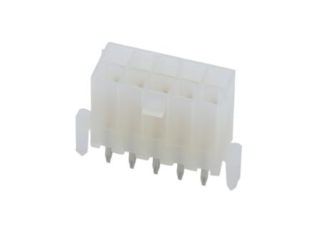 Molex 5566 Series Vertical PCB PCB Header, 10 Contact(s), 4.2 mm Pitch, 2 Row(s), Shrouded [39-29-9104]; 683-918
