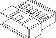Molex, 35184 Male Connector Housing, 2.5mm Pitch, 3 Way, 1 Row [35184-0300]; 683-982