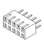 Molex 71850 Series Vertical PCB PCB Header, 80 Contact(s), 2.54 mm Pitch, 2 Row(s), Shrouded [15-44-5180]; 683-985