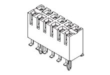 Molex 71395 Series Vertical Surface PCB Header, 44 Contact(s), 2.54 mm Pitch, 2 Row(s), Shrouded [15-45-3144]; 683-987
