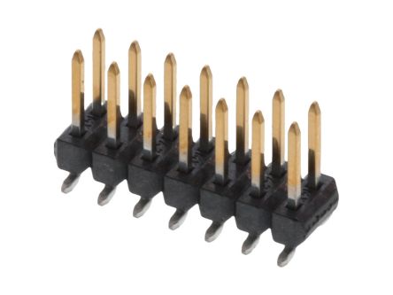 Molex 71308 Series Vertical Surface PCB Header, 14 Contact(s), 2.54 mm Pitch, 2 Row(s), Unshrouded [15-91-6142]; 684-004