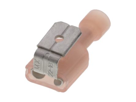 Molex 19013 Red Insulated Female Spade Connector, Quick Disconnect, 6.35 x 0.81mm Tab Size [19013-0026]; 684-026