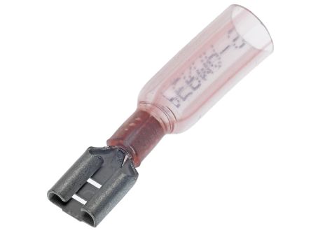 Molex 19164 Black, Clear Insulated Female Spade Connector, Quick Disconnect, 6.35 x 0.81mm Tab Size [19164-0012]; 684-039