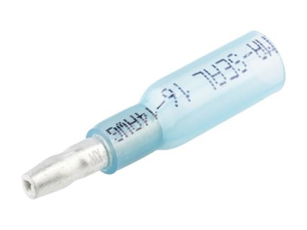 Molex, 19164 Closed End Crimp Quick Disconnect Terminal, Blue, Insulated, Tin 16 → 14 AWG [19164-0040]; 684-040