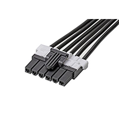 Molex 6 Way Female Mini-Fit TPA2 to 6 Way Female Mini-Fit TPA2 Wire to Board Cable Assembly, 75mm [145135-0600]; 684-079
