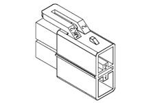 Molex, 35181 Male Connector Housing, 8mm Pitch, 2 Way, 2 Row [35181-0200]; 684-090