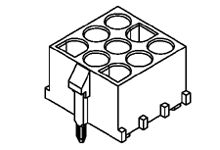 Molex 36538 Series Vertical Through Hole PCB Header, 7 Contact(s), 6.35 mm Pitch, 1 Row(s), Shrouded [36538-0007]; 684-111