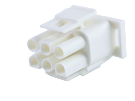 Molex, 36643 Plug Connector Housing, 6.35mm Pitch, 6 Way, 2 Row [36643-0005]; 684-112