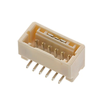 Molex 201201 Series Vertical Surface PCB Header, 4 Contact(s), 2 mm Pitch, 1 Row(s), Shrouded [201201-0040]; 684-120