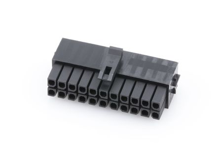 Molex, 206461 Female Connector Housing, 3mm Pitch, 22 Way, 2 Row [206461-2200]; 684-134