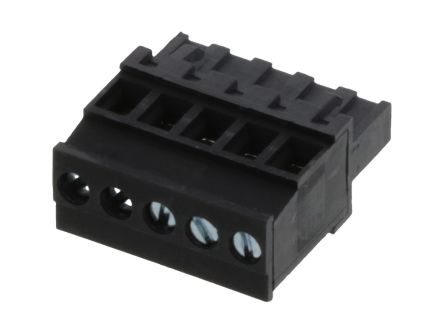 Molex, 5.08mm Pitch, 39533, 5 Way, Vertical, Pluggable Terminal Block, Plug, Cable Mount, Screw Termination, 39533-3005 [39533-3005]; 684-145