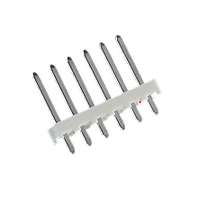 Molex 41771 Series Vertical Through Hole PCB Header, 6 Contact(s), 3.96 mm Pitch, 1 Row(s), Shrouded [26-60-2060]; 684-187