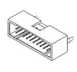 Molex 70568 Series Vertical PCB PCB Header, 6 Contact(s), 2.54 mm Pitch, 2 Row(s), Shrouded [15-47-7636]; 684-225