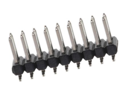 Molex 71308 Series Vertical Surface PCB Header, 18 Contact(s), 2.54 mm Pitch, 2 Row(s), Unshrouded [15-91-2180]; 684-233