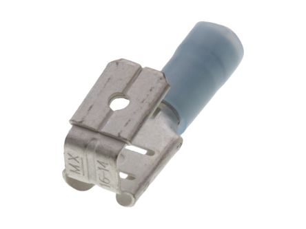 Molex 19012 Blue Nylon Male Spade Connector, Quick Disconnect, 6.35 x 0.81mm Tab Size [19012-0031]; 684-259
