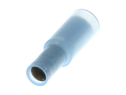 Molex, 19039 Closed End Crimp Quick Disconnect Terminal, Blue, Insulated, Tin 16 → 14 AWG [19039-0018]; 684-263