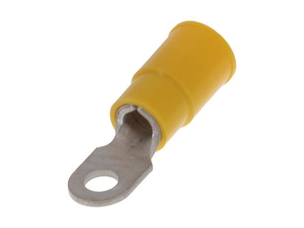 Molex Insulated Ring Terminal, M3-3.5 Stud Size, Yellow [19070-0143]; 684-265