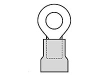 Molex Insulated Ring Terminal, M8 Stud Size, Natural [19071-0243]; 684-266