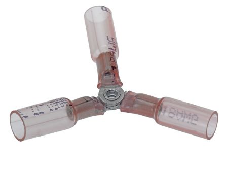Molex, 19164 Closed End Splice Connector, Red, Insulated, Tin 22 → 18 AWG [19164-0011]; 684-274