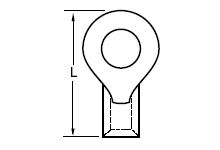 Molex Uninsulated Ring Terminal, M12 Stud Size [19193-0296]; 684-278