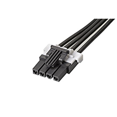 Molex 4 Way Female Mini-Fit TPA2 to 4 Way Female Mini-Fit TPA2 Wire to Board Cable Assembly, 75mm [145135-0400]; 684-316