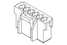 Molex, 35155 Receptacle Connector Housing, 2.5mm Pitch, 5 Way, 1 Row Vertical [35155-0500]; 684-322