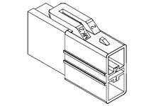 Molex, 35181 Plug Connector Housing, 8mm Pitch, 2 Way, 2 Row [35181-0210]; 684-324
