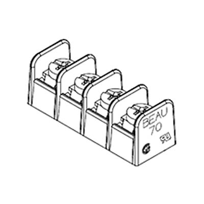 Molex Barrier Strip, 10 Contact, 8.26mm Pitch, 1 Row, 20A, 300 V [38700-7510]; 684-351