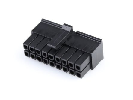 Molex, 43025 Receptacle Connector Housing, 3mm Pitch, 18 Way, 2 Row [43025-1808]; 684-352