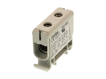 Molex 201606-0610 2016 Series Grey, 8.3mm², Screw Termination [201606-0610]; 684-358