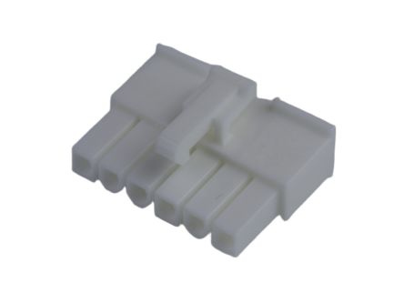 Molex, 5557 Female Connector Housing, 4.2mm Pitch, 6 Way, 1 Row [39-01-4061]; 684-393