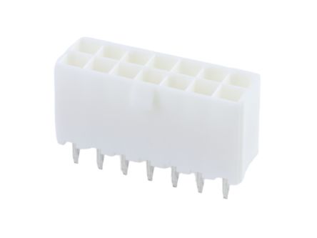 Molex 5569 Series Vertical Through Hole PCB Header, 14 Contact(s), 4.2 mm Pitch, 2 Row(s), Shrouded [39-29-6148]; 684-398