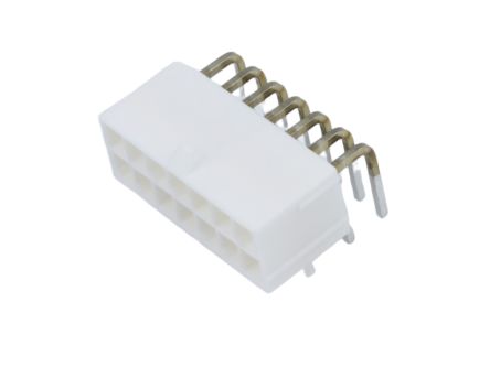 Molex 5569 Series Right Angle PCB PCB Header, 14 Contact(s), 4.2 mm Pitch, 2 Row(s), Shrouded [39-30-1142]; 684-405