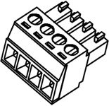 Molex, 3.81mm Pitch, 39510, 5 Way, Horizontal, Pluggable Terminal Block, Plug, Cable Mount, Screw Termination, [39510-0005]; 684-408