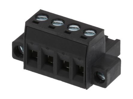 Molex, 5.08mm Pitch, 39534, 4 Way, Vertical, Pluggable Terminal Block, Plug, Cable Mount, Screw Termination, 39534-0004 [39534-0004]; 684-411